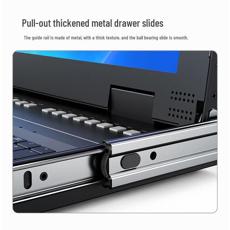 MT-viki 8-Port IP Remote KVM Switch with 17-inch LED Console