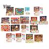 Feiertags-Schreibtischdekorationen 2026 Weihnachten Quetschspielzeug Adventskalender, 24-Tage Teigtaschen-Fidget Countdown-Kalenderbox, Weiches TPR Stressabbau Sensorisch