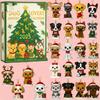 2D Plane+airplane Box +24PC+ Dog Lovers Christmas Countdown  Box Calendar