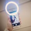Portable Clip Fill LED Ring Photography Light Selfie for iPhone Android Phone