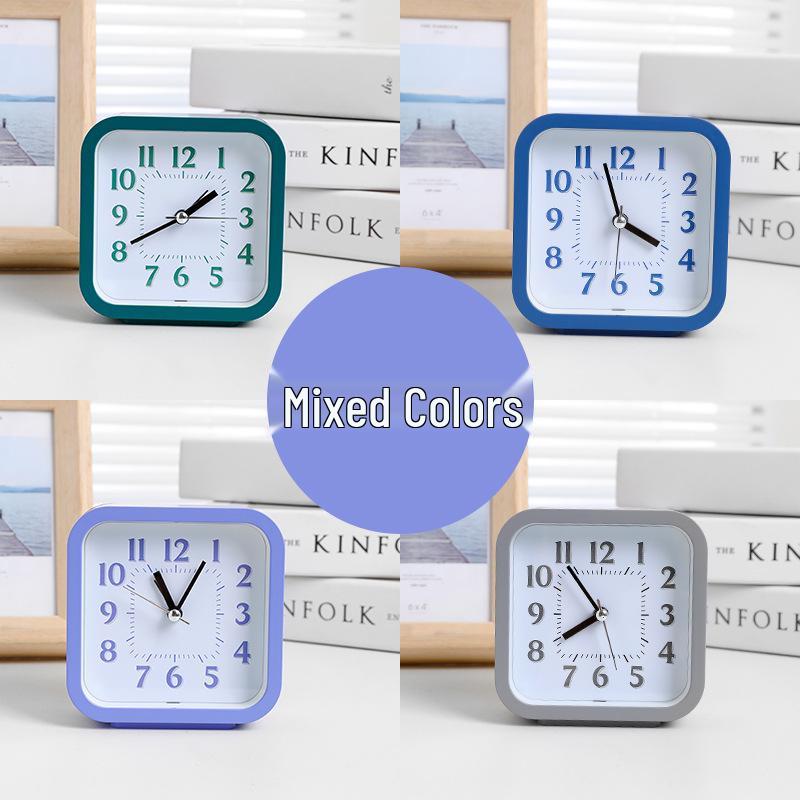 Retro-Wecker mit lauter Glocke und Nachtlicht – geräuschloser Nachttischwecker, kreatives Geschenk für Studenten und als Schlafzimmerdekor