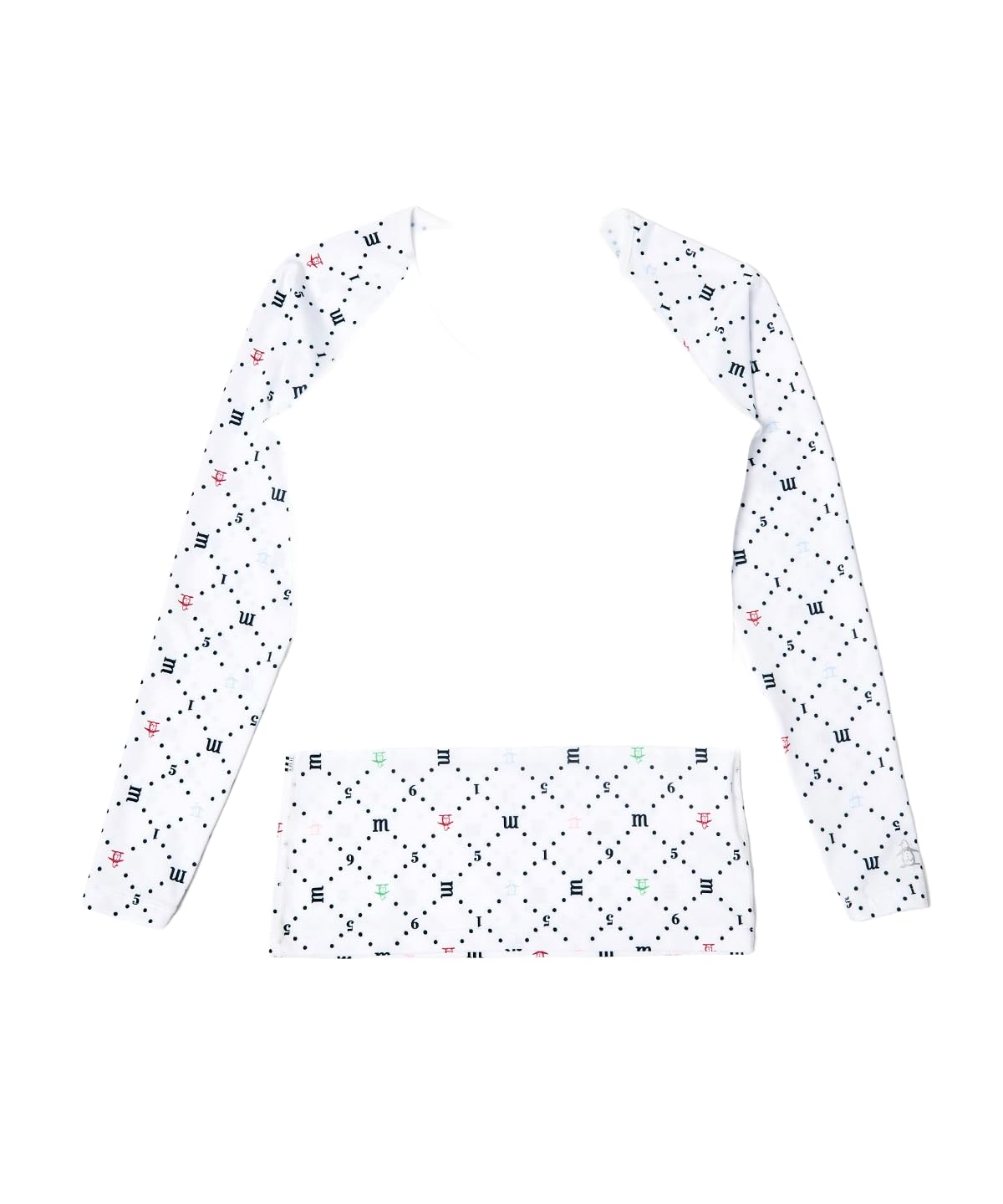 

Munsingwear Женская сетчатая футболка с длинным рукавом, с принтом, с защитой от УФ-излучения, тепла и усталости, для MG5SUD23L, U-образный вырез, Защита, Защита, Гольф,