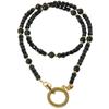 Colan Colan FORCE 5 4mm Black Spinel Necklace, Medium, GoldBlack