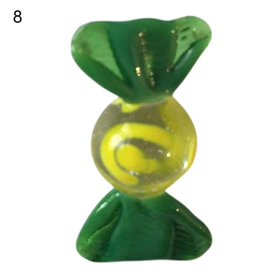 High Quality Mini Vintage Colorful Candy Ornament Anti-fading Compact Glass