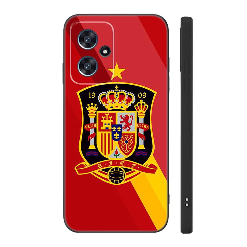 Spain Spanish Flag Black Silicone Phone Case For Xiaomi POCO X3 X4 NFC F3 F4 GT F5 M3 M4 M6 X5 X6 Pro 5G C55 C65 M5