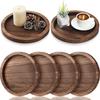 Decorative Wooden Tray Coffee Tray Multi-purpose Small Tray Farmhouse Kitchen Countertop Candle Holder Home Decor CTP002