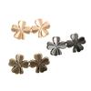 3/6Pieces Clover Waist Tighten Pin for Pants Jeans Metal Waist Cinching Button Clasp Waist Brooch Clip Waist Fitness Pin