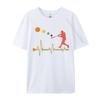 Unisex Unisex Boys Baseball Heartbeat Funky Student TShirt Normal Funny Tops Tees All Cotton Summer Tshirts Drop Shipping