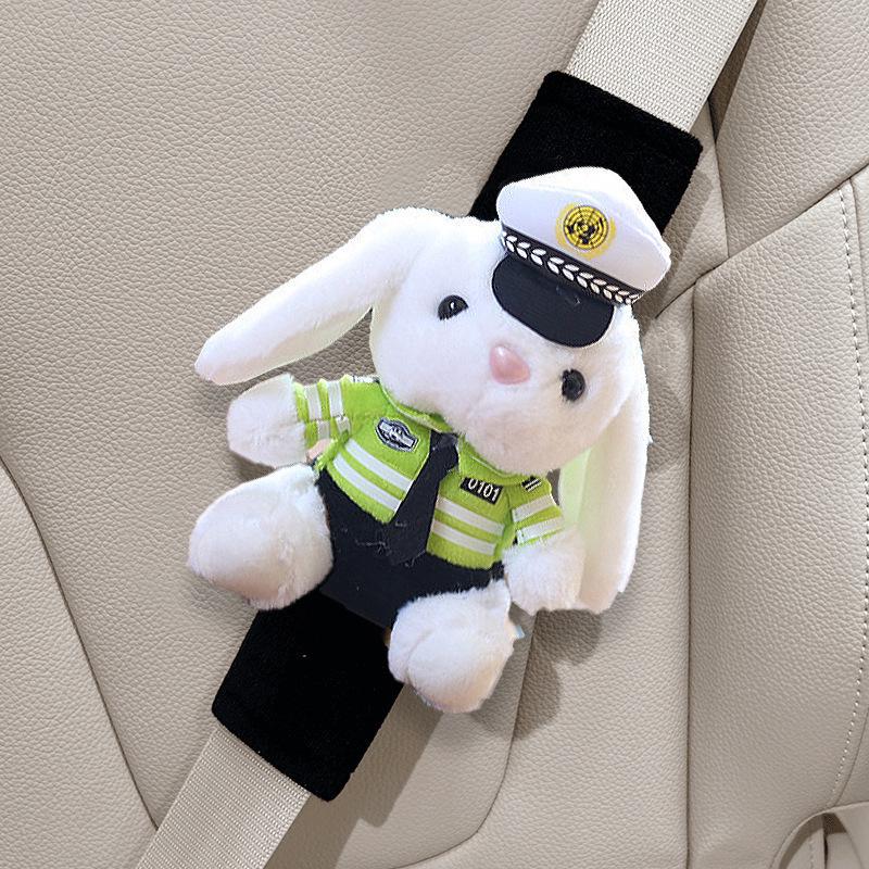 Cartoon Bear Plush Seat Belt Shoulder Pad