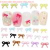 50Pcs Mixed Mini Bow Nail Charms Colorful 3D Resin Bowknot Nail Art Decoration Handcraft Accessories For DIY Manicure Salon