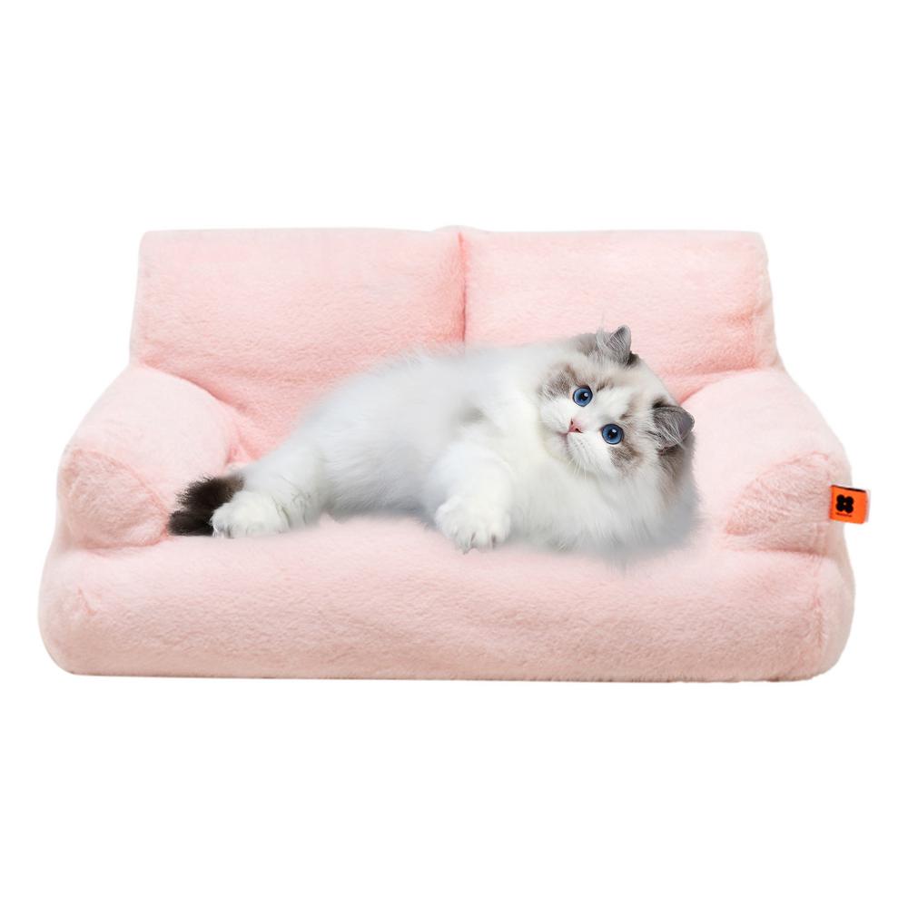 Cat Nest Pet Bed Warm Washable Cat Bed Plush Puppy Bed Small Dog Sofa With Anti-Slip Bottom Pet Bed For Small Medium Dogs Cats