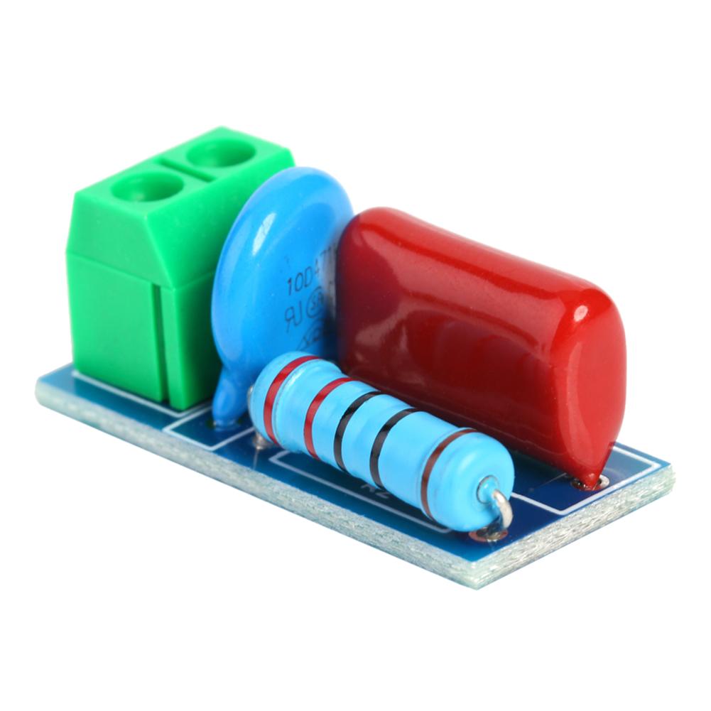 10-1pcs RC Absorption Circuit Module Relay Contact Protection Resistance Surge AC/DC 5V-400V Snubber Board