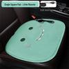 Plaid Heated Car Seat Cushion for All Seasons - Single Seat Interior Accessory.