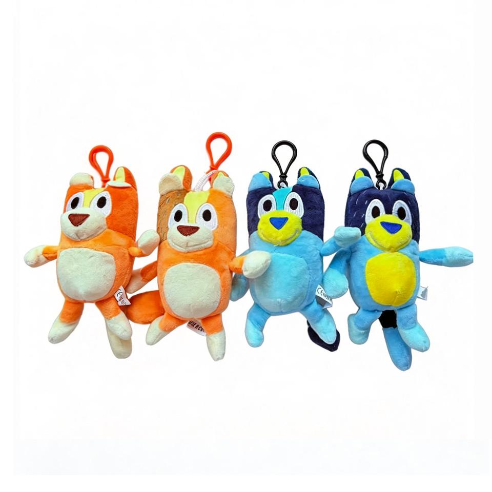 Bluey Family, Bingo And Friends Series Plush Pillows & Keychains | Cute Cartoon Charms For Phones And Bags, Stuffed Dolls