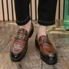 Fashion Factory Fashion Loafers Men Platform Comfortable High-end Leather Shoes Gentlemen Business and Social Shoes Men Sizes 38-45