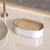 Double-Layer Soap Box Household Bathroom Non-Punching Hollow Drain Soap Box With Cover Dust Soapbox Holder