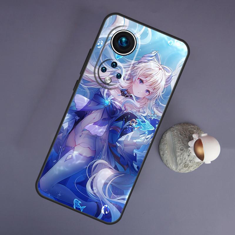 Genshin Impact Sangonomiya Kokomi For Huawei Honor Magic 5 Lite 70 50 X8 X9 a P20 P30 P40 P50 P60 Pro P Smart Nova 9 5T Case