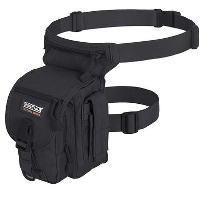 Seibertron Leg Bag, Tactical, Military, Sports, Outdoor, Waterproof, Work Pouch, Black
