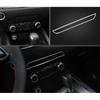 For Mazda CX-5 2017-2024 Silver Titanium Center Console CD Switch Panel Trim 1PC