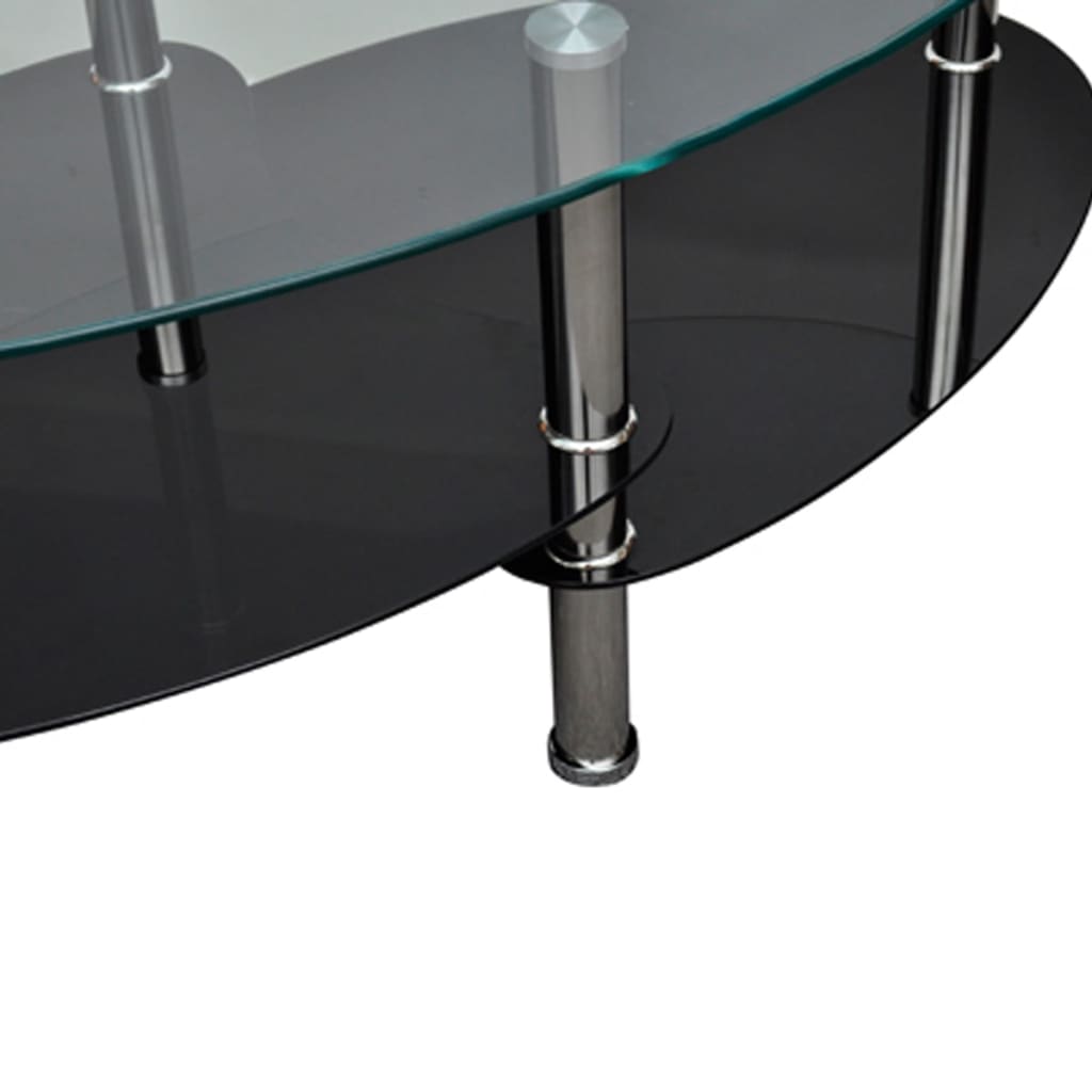 Vidaxl Coffee Table with Exclusive Shape, Black