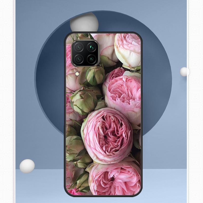 Peonies Beautiful Flower For Huawei Nova Y72 Y90 Y61 Y91 Y60 Y70 12s 12i 11i 8i 9 10 SE P20 P40 Lite P60 P30 Pro Case