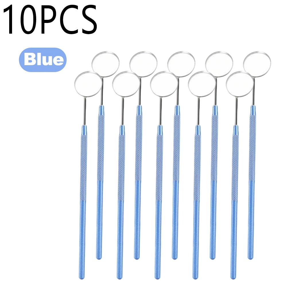 10 Pack Dental Mouth Mirrors with Reflector for Professional and Home Oral Examination and Teeth Inspection