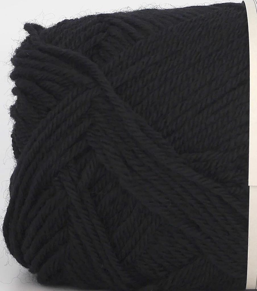 Hamanaka Amelief Medium Thick 2458 Sets Yarn, Col. 524, Black, 30g, Approx. 130m, 5-Ball Set,