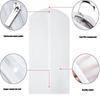 10Pcs Set Breathable Clothes Protector Bags With Zippered Convenient for Seasonal Storage of Suits and Dresses