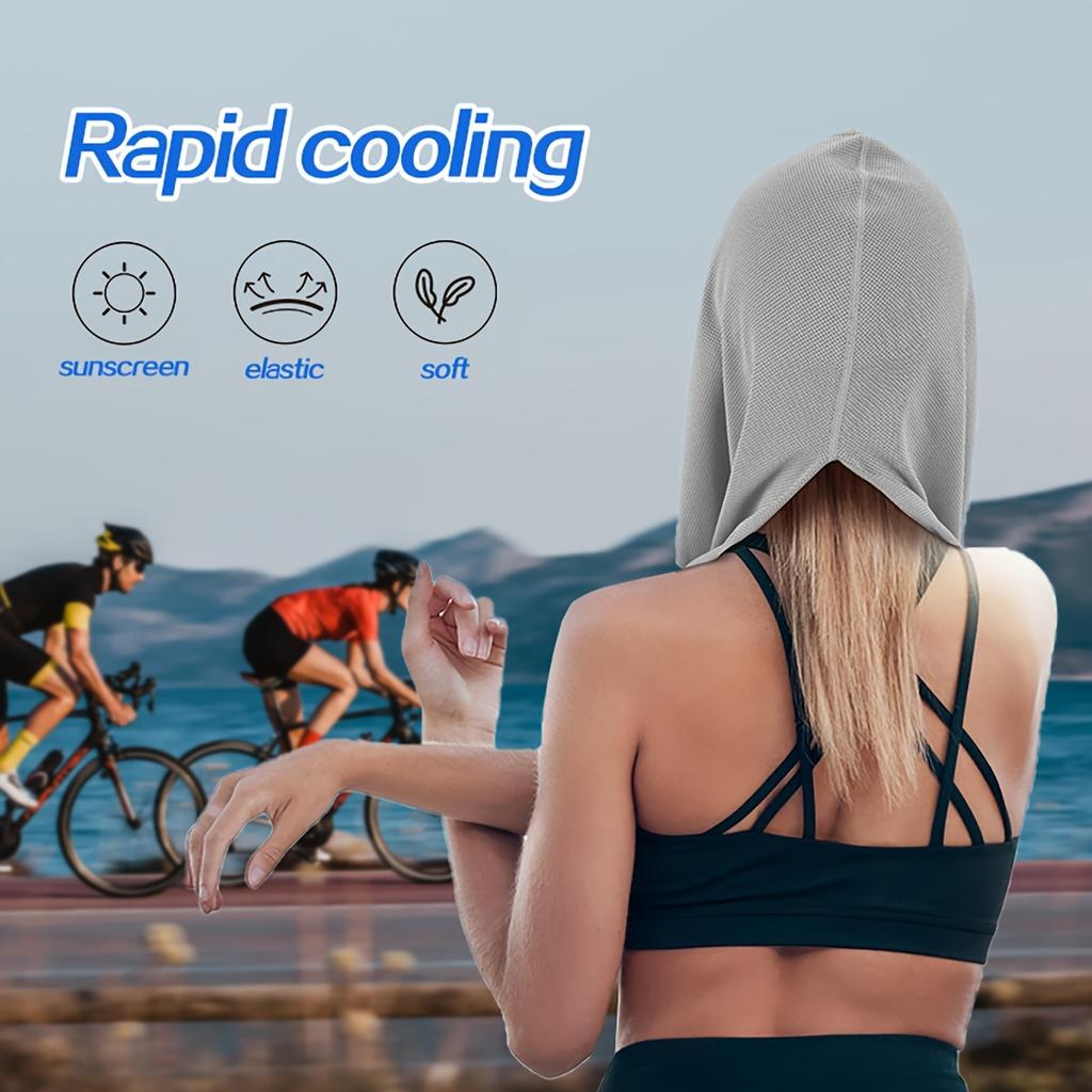 Cooling Hooded Towel, 5pcs/set Evaporative Cooling Technology Hooded Cooling Towel, Very Suitable for Sports, Fitness, Gym