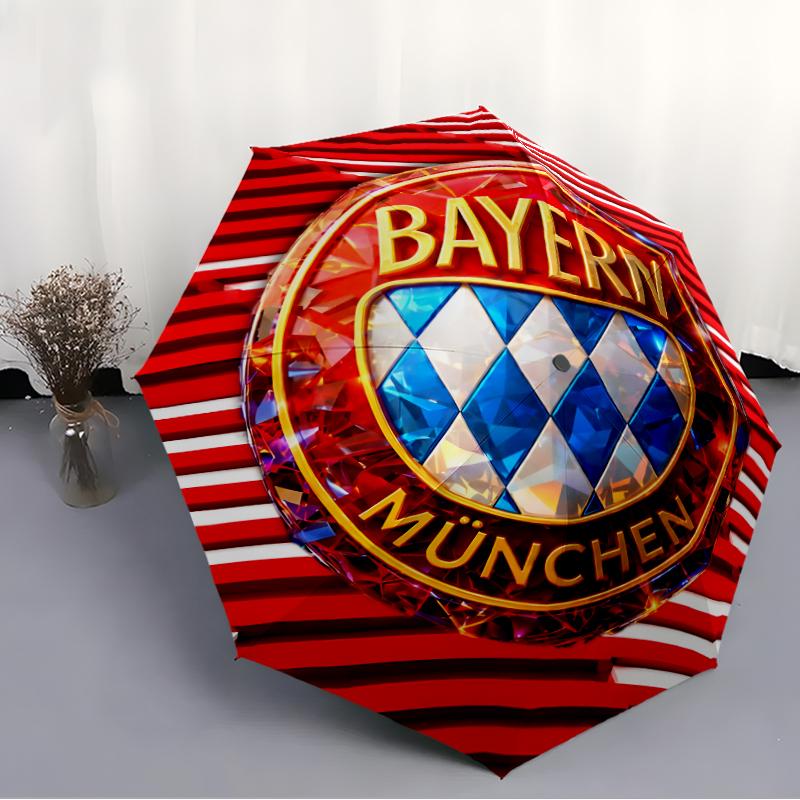 1pc B-Bayern Munich Umbrella, Sun Protection, And UV Shielding. It Has Eight Sturdy Ribs for Outdoor Use And Perfect As a Holiday Gift