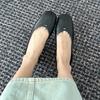 Sheepskin version~ genuine leather retro shallow mouth one-pedal single shoes women's casual versatile flat shoes grandma shoes ballet shoes