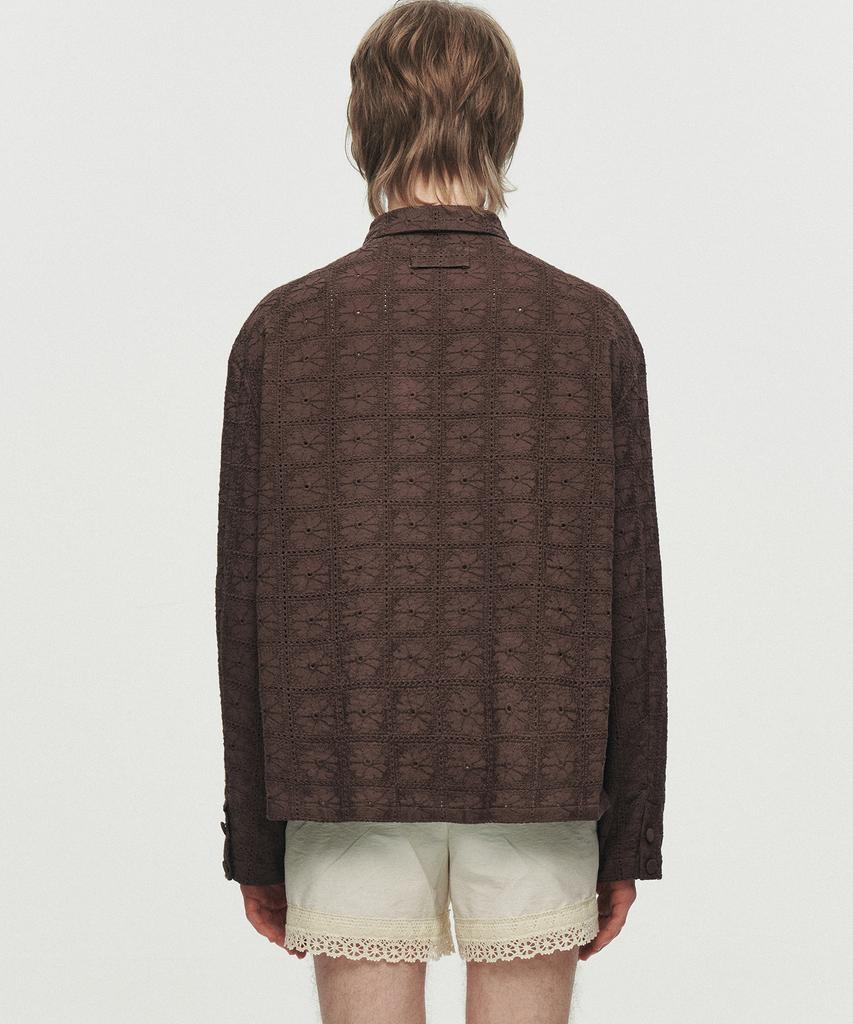 Hoite Noah Textured Shirt (Brown)