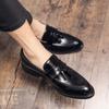 Tassel Loafer Shoes Men Slip on Driving Moccasins Mens Comfortable Leather Shoe for Men Pointed Toe Man Casual Shoes Zapatos