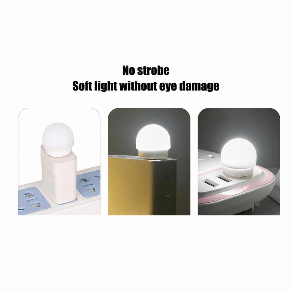 5 Pack 5V USB Night Light 1W LED Night Light Portable LED Light Bedroom