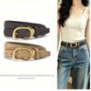 Suede Women's Belt Design, Leather Belt, High-end Feel, Paired with Jeans Belt, Autumn and Winter Anti Velvet Pants Belt