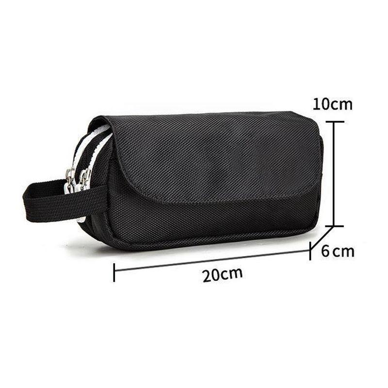 New Large-capacity Double-layer Handheld Pencil Bag for Primary and Secondary School Students
