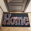 Valentine's Day Doormat Welcome Entrance Door Mat Outdoor Front Room Rugs Foot Mat Hallway Carpet Floor Bath Mats Washable