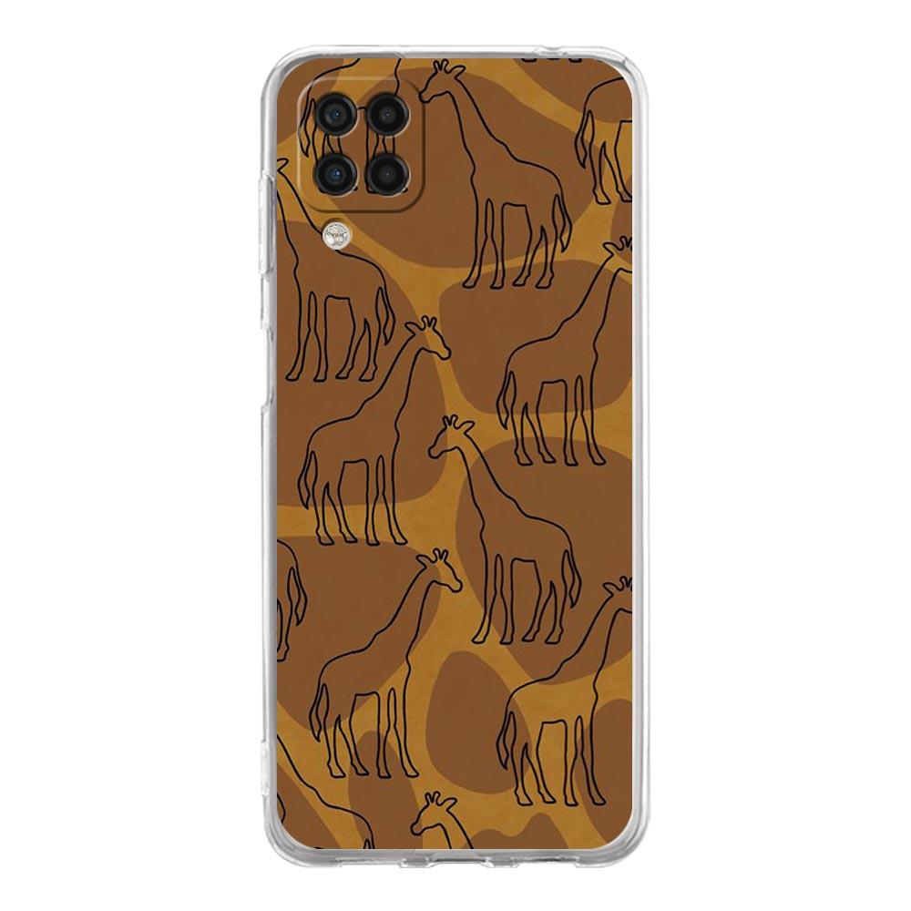 giraffe Phone Case For Samsung Galaxy A13 A33 A73 A53 A23 A51 A71 A21S A12 A31 A41 A05s A03S A15 A25 A32 5G Silicone Clear Cover