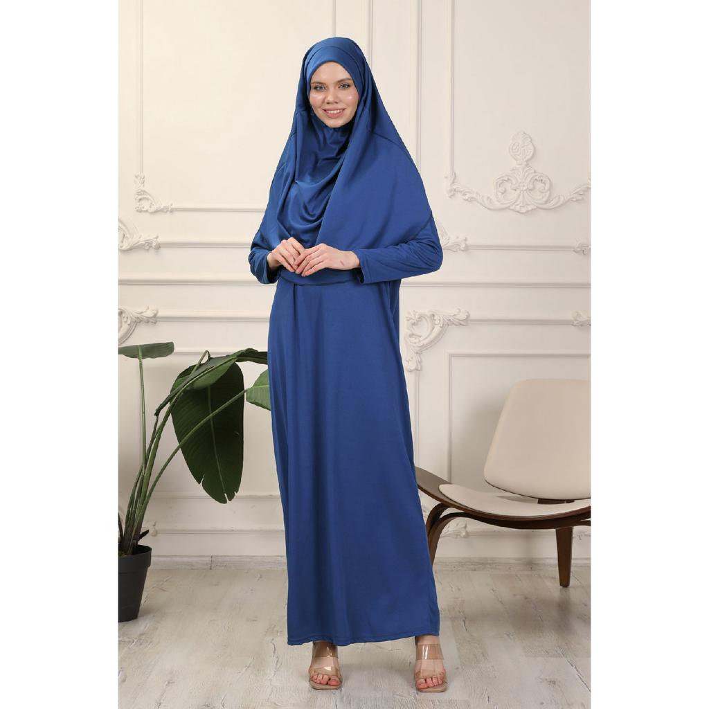 Rochie de rugăciune neagră dintr-o singură bucată, ușor de utilizat, cu basic