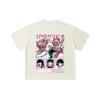 260 GSM Double Yarn 32 Count 100% Cotton Demon Slayer V28 Inosuke Print Unisex Heavy Cotton T Shirt