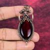 Red Fire Labradorite Gemstone Pendant Copper Wire Wrapped Jewelry Gifts For Her