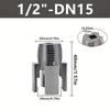 3pcs Integrated Wire Opener for Inside and Outside Water Pipe,Water Pipe Thread Repair Tool, Electric Drill Type Water Pipe Threading Device 1/2",3/4"
