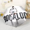 Crz Football Legends Compact Travel Automatic Umbrella Compact 8-Rib Design Sturdy Construction All-Season Travel Fashionable Accessory