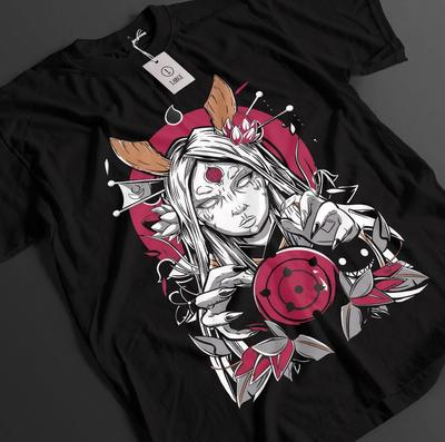 T-shirt Naruto Kaguya T-shirt Waifu T-shirt Otsutsuki Anime Sasuke Obito T-shirt Unisexe