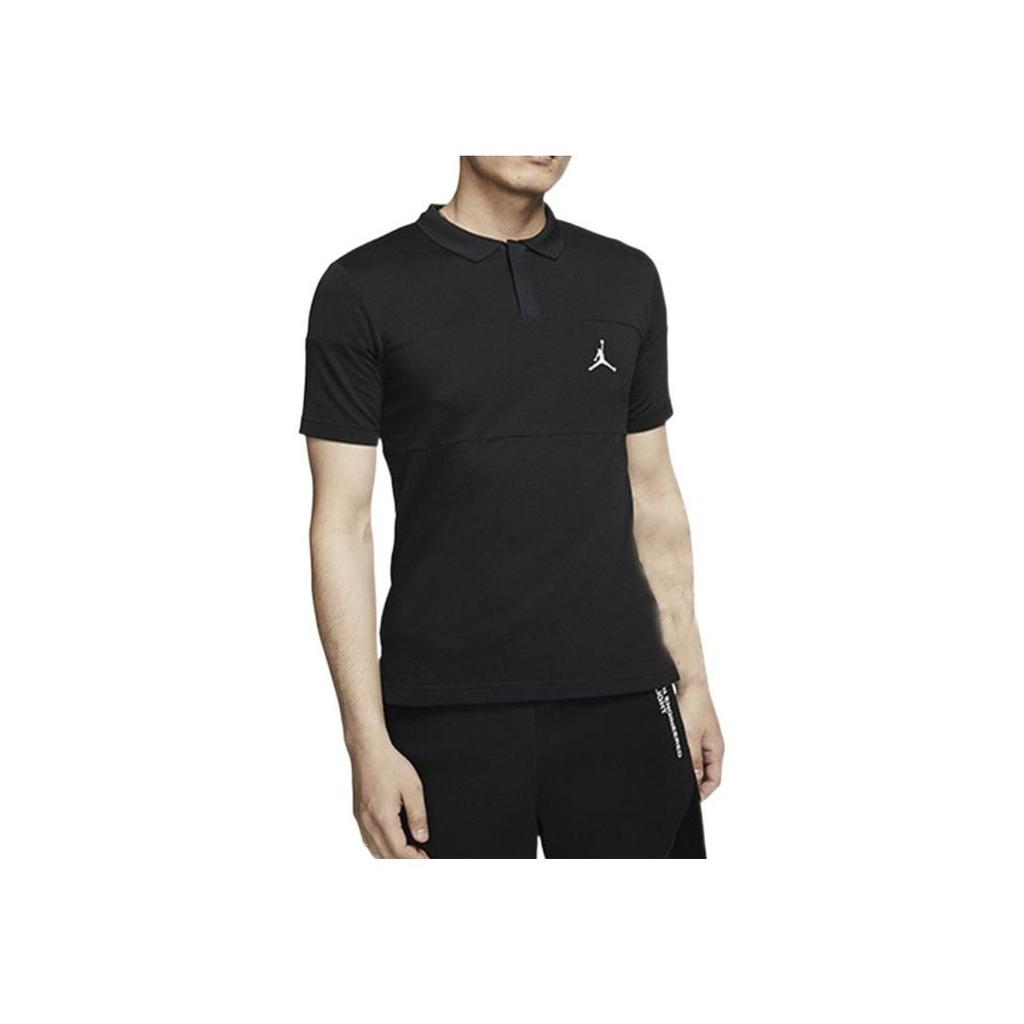 Jordan Jumpman Casual Sports Short-Sleeve Polo Shirt Men Tops Black CJ4705-010