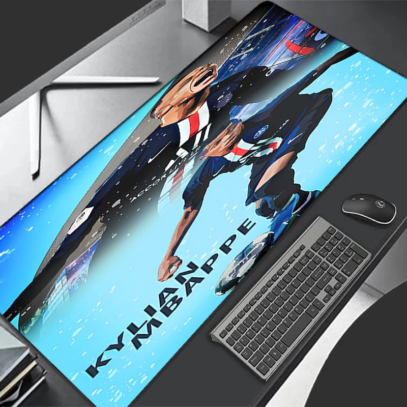 Kylian Mbappé Theme Premium Non-slip Mouse Pad with Stitched Edges,Durable Rubber Material,for Desktop & Gaming Great Gifts