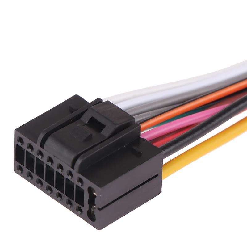 Car Radio Wire Harness 16Pin Audio Wiring Adapter Cd Dvd Connector Cable T-Plug Power Cord Modified Parts Acesssories