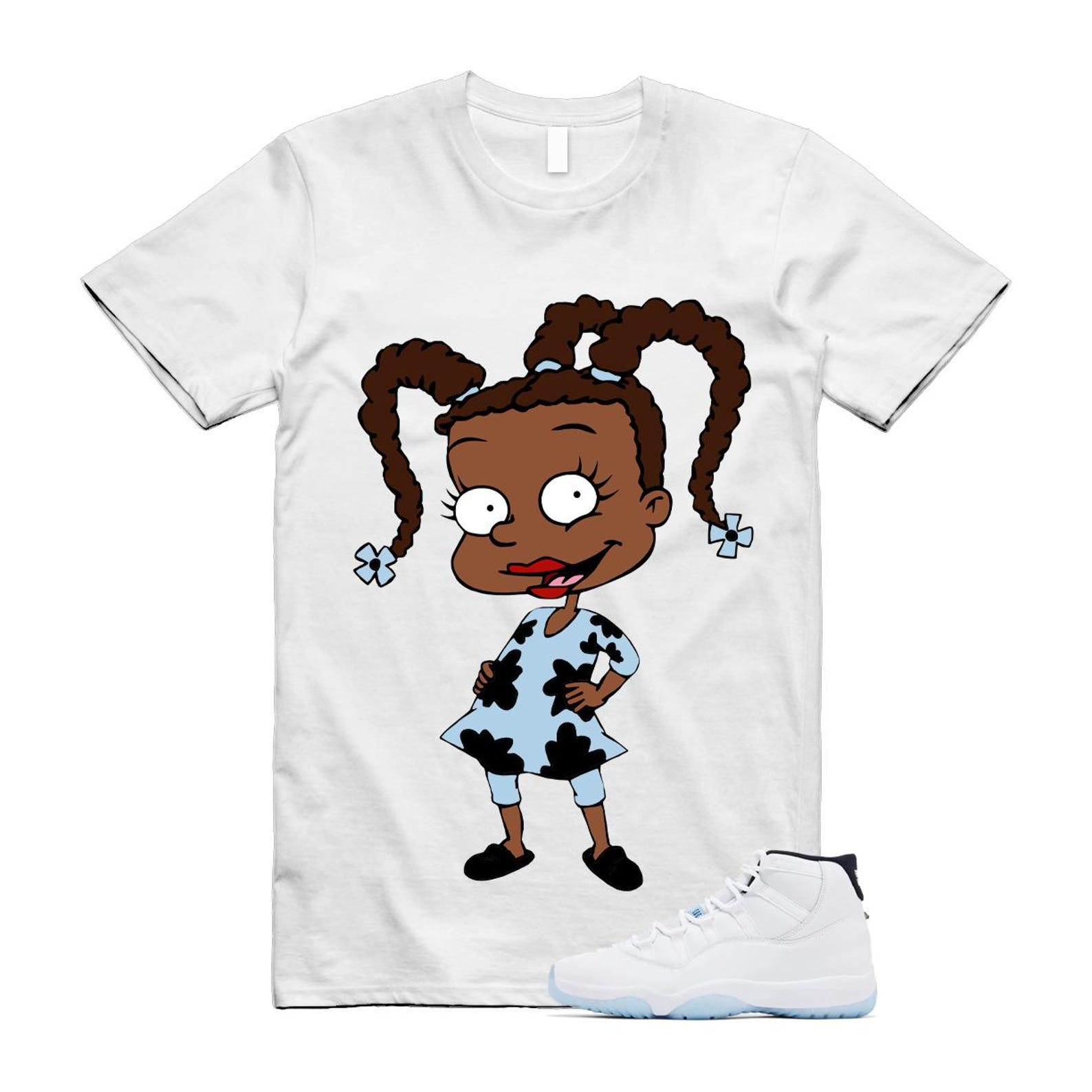 11 Legend Blue White Black 2024 T Shirt Match SUSIE 3XL