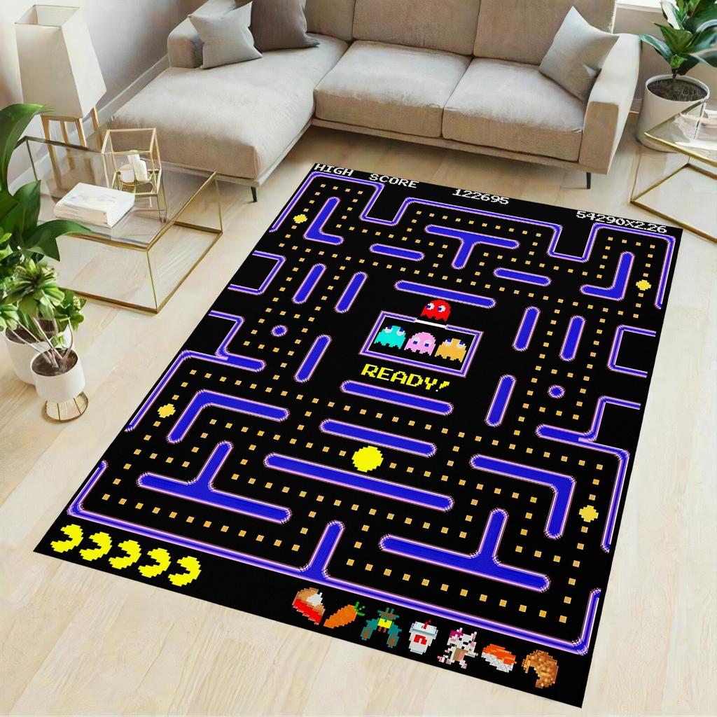 Tappeto per gamer, tappeto divertente, tappeto per sala giochi, tappeto arcade, tappeto per videogiochi