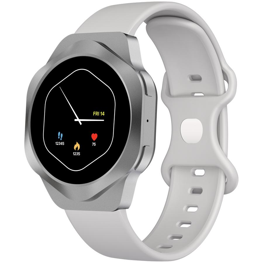Canyon Smartwatch Hexagon 88 Rozmowy Bluetooth Srebrny